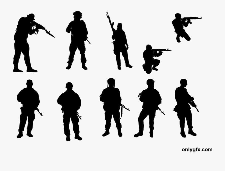 Transparent Army Man Clipart - Soldier, Transparent Clipart