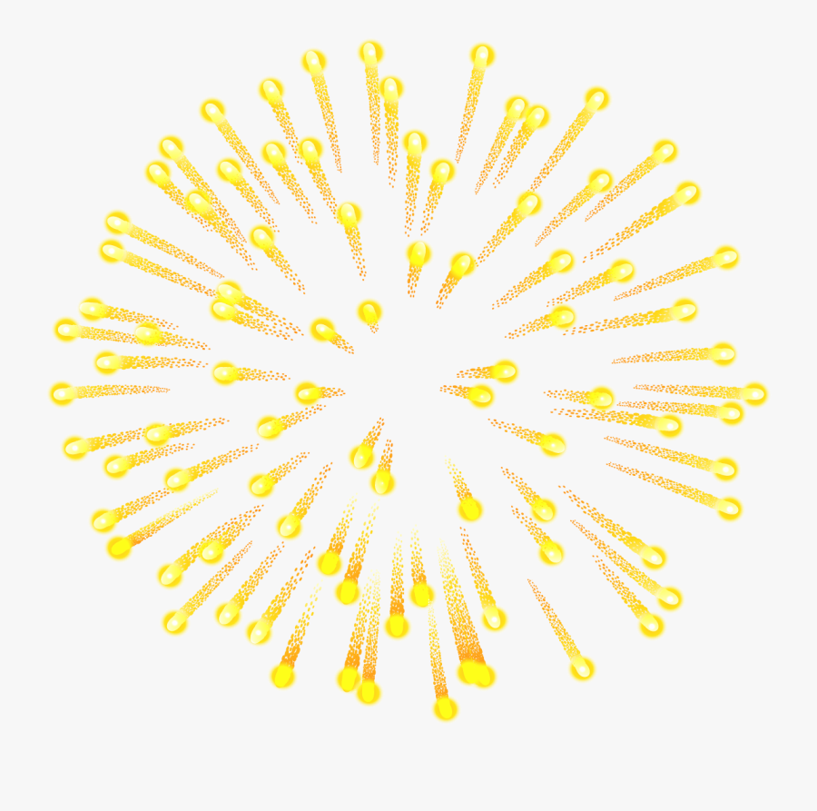 Transparent Gold Fireworks Png - Fireworks, Transparent Clipart