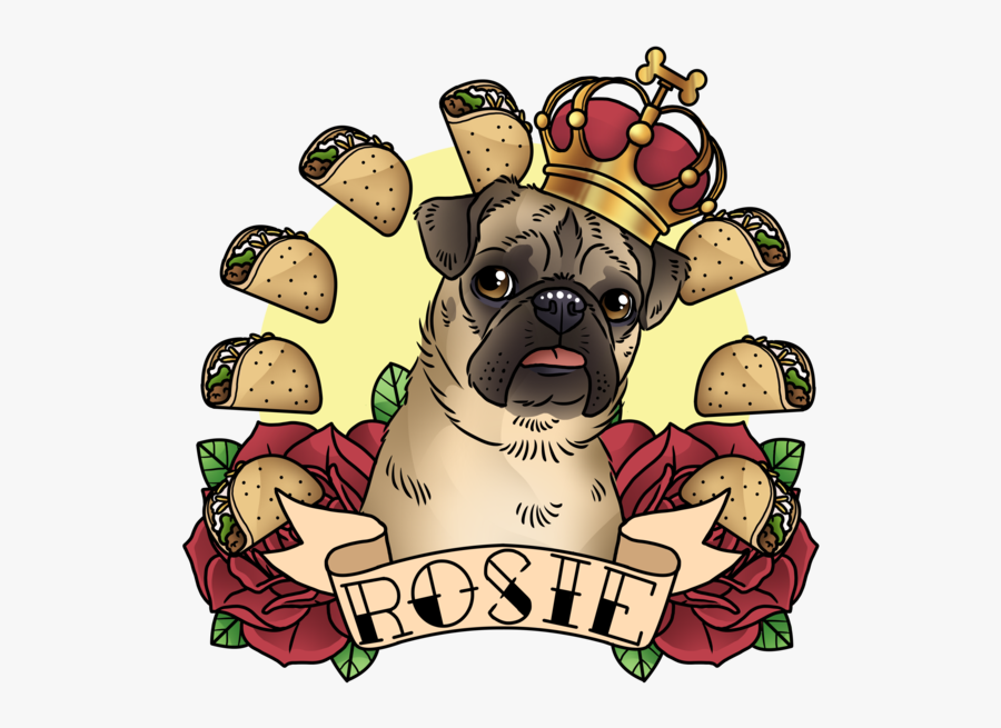 Dobby Digital Portraits - Pug, Transparent Clipart