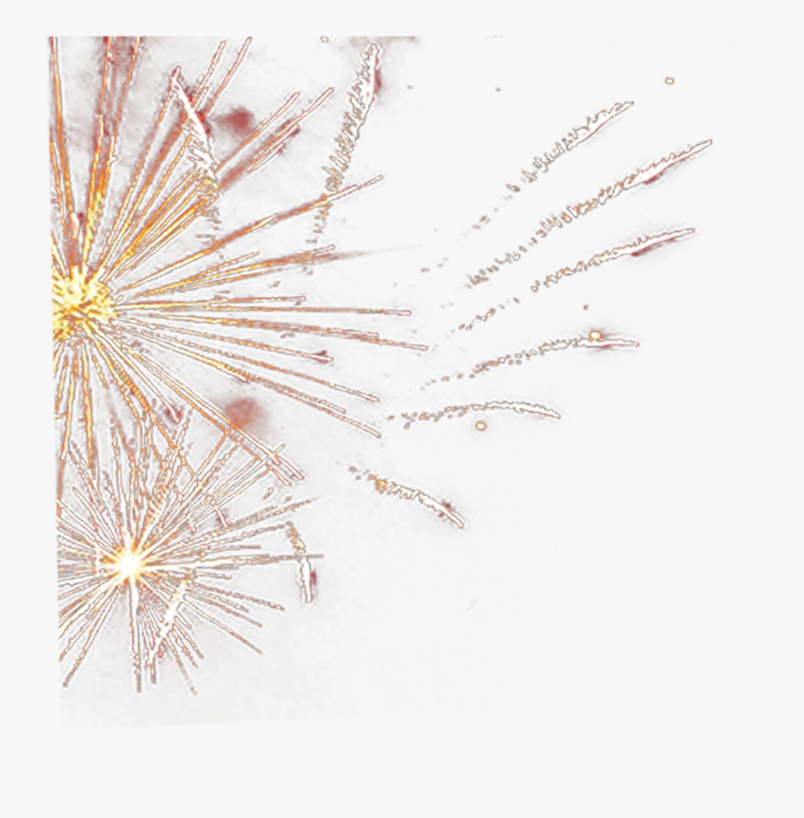 Gold Firework Png - Fireworks, Transparent Clipart