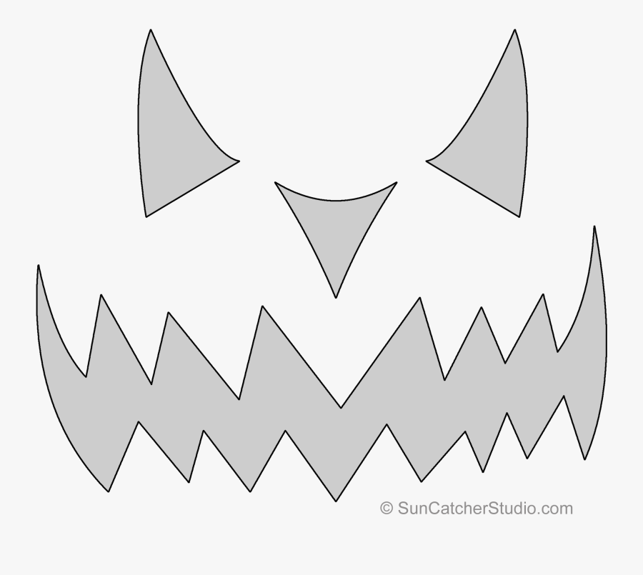 Clip Art Scary Patterns - Line Art, Transparent Clipart
