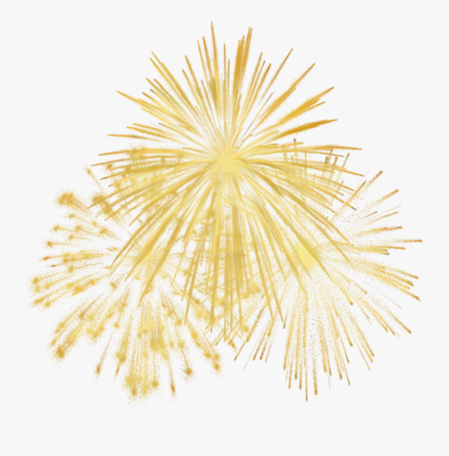 #gold #fireworks #cherryatelier #freetoedit - Feuerwerk Gold Clipart, Transparent Clipart