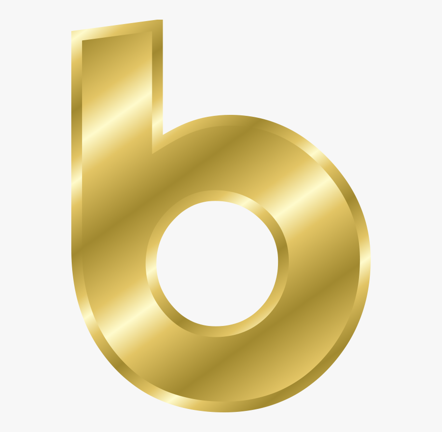 Effect Letters Alphabet Gold - Golden Letter B Png, Transparent Clipart