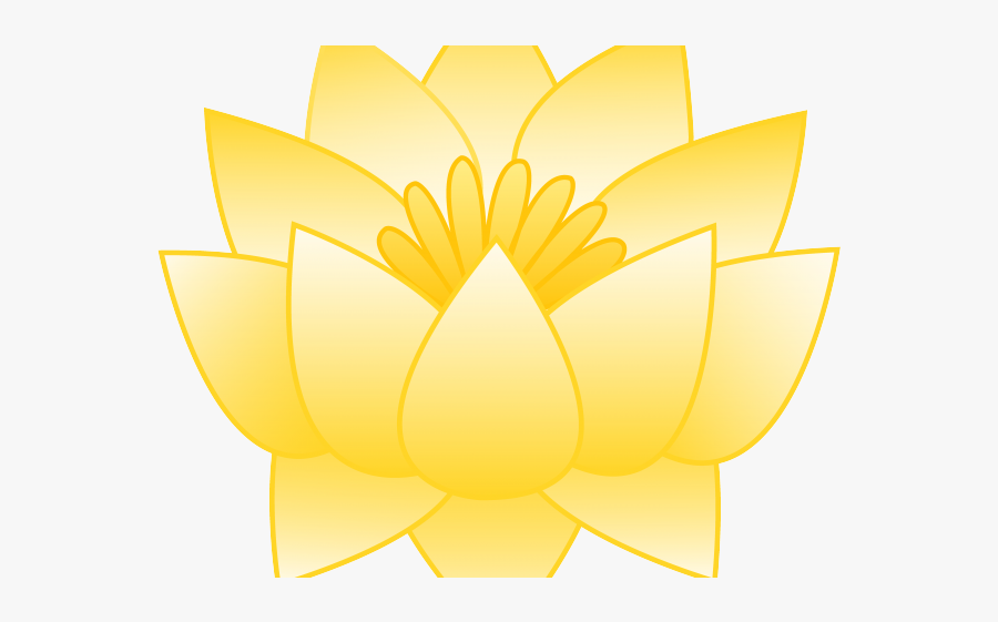 Yellow Lotus Flower Cartoon , Free Transparent Clipart