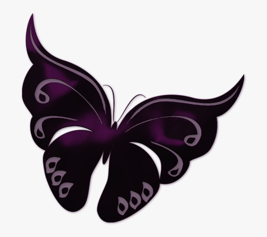 Purple Butterfly Transparent Background - Transparent Background Clipart Transparent Images Of, Transparent Clipart