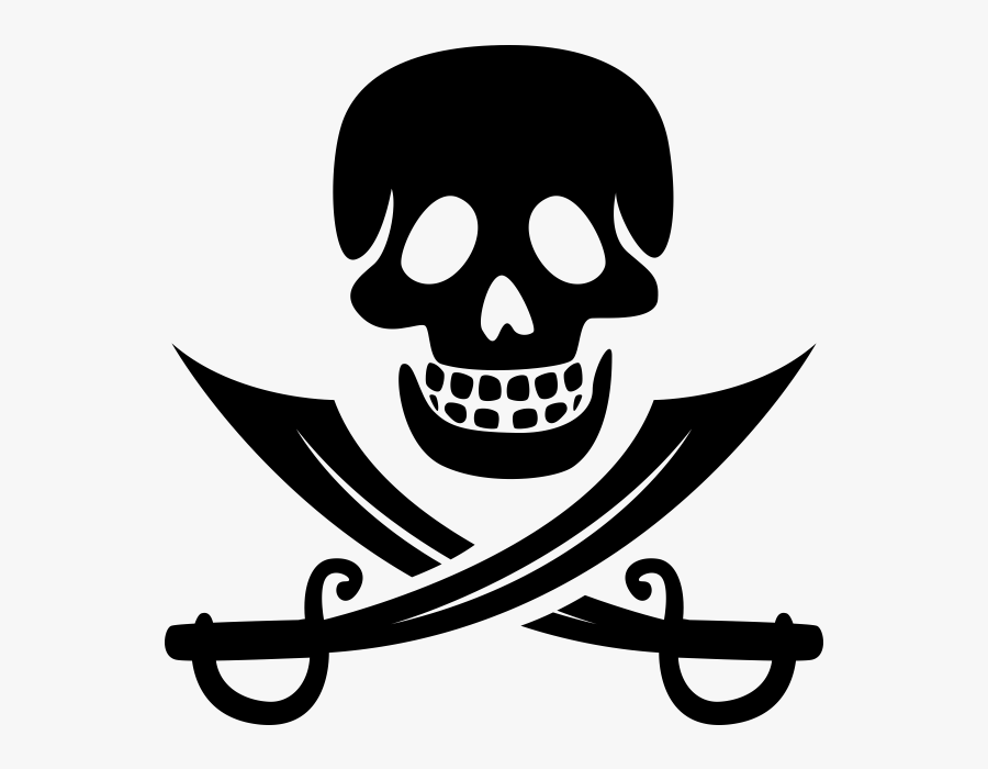 Skull And Crossbones Royalty-free - Skull And Crossbones Transparent Background, Transparent Clipart