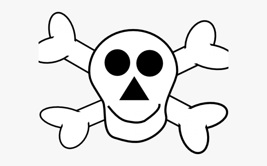 Cute Crossbones Cliparts - Skull And Crossbone Clipart, Transparent Clipart