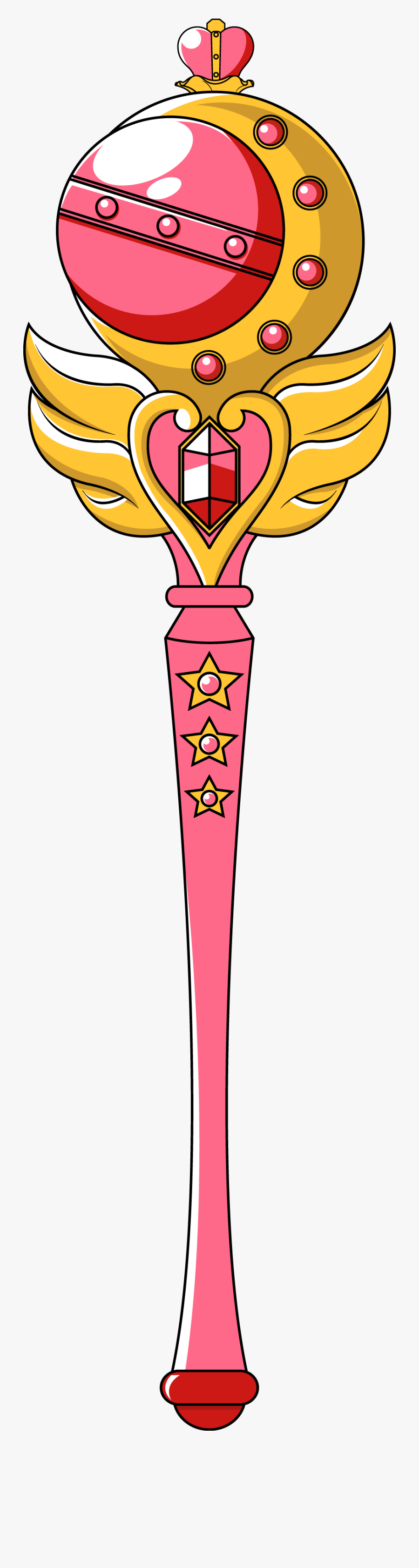 Sailor Moon Wand Png, Transparent Clipart