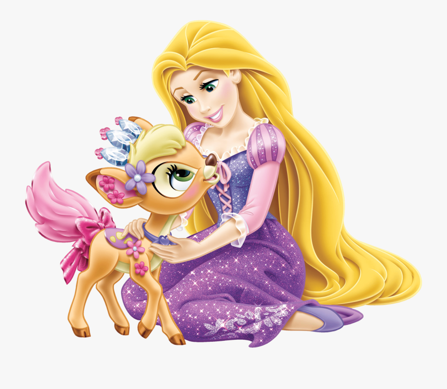 Disney Princess Rapunzel With Little Deer Transparent - Disney Princess Images Rapunzel, Transparent Clipart