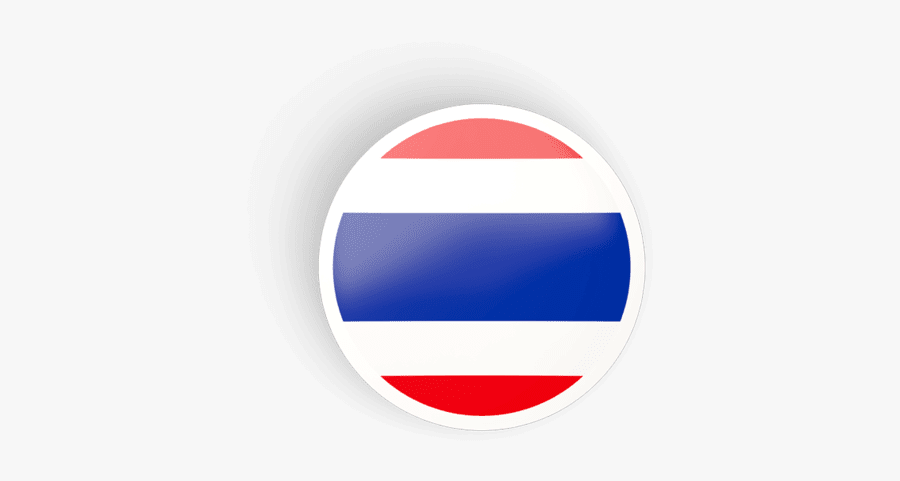 Thailand Circle Flag Png, Transparent Clipart