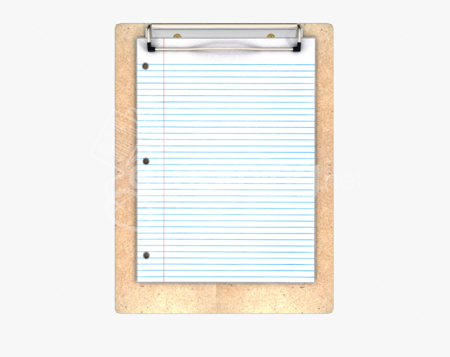 Clipboard With Paper Png - Wood, Transparent Clipart