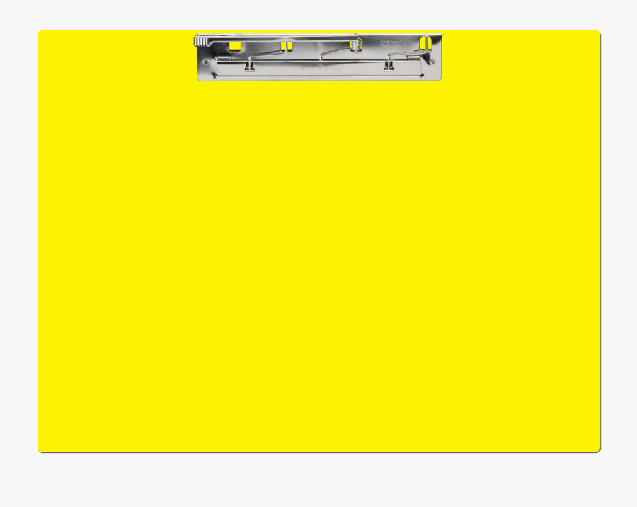 Transparent Clipboard Yellow - Paper, Transparent Clipart