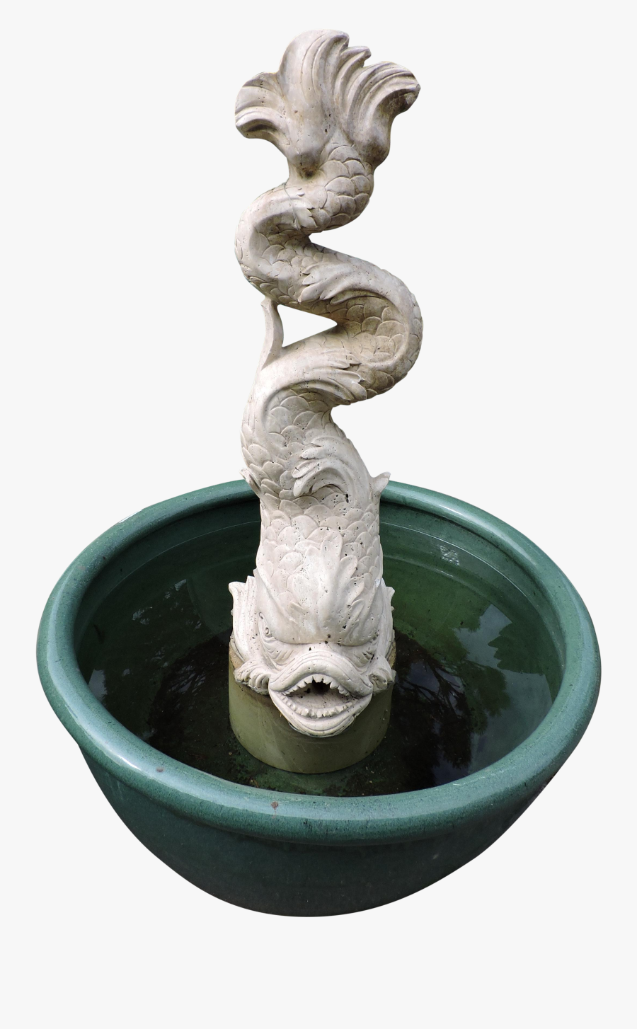 Lovely Travertine Marble Sea Serpent Water Fountain - Fountain, Transparent Clipart