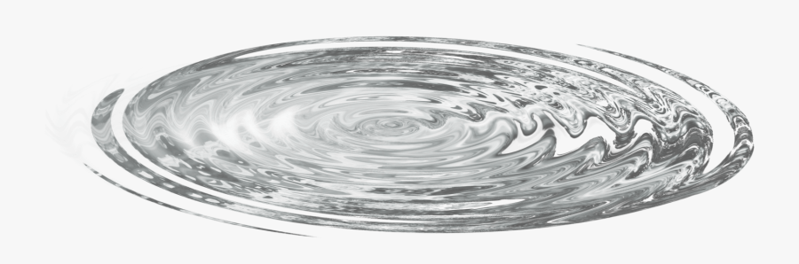 Water Whirlpool - Transparent Background Water Puddle Png, Transparent Clipart