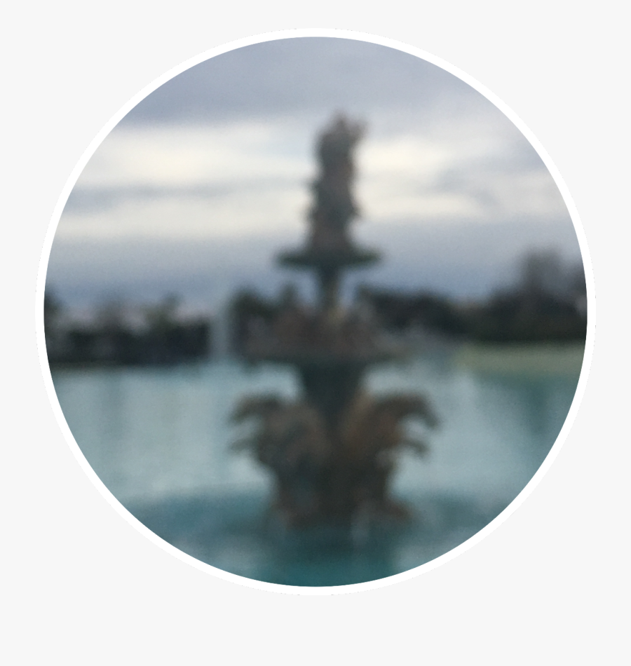 #png #pngstickers #fountain #blurry Very Old Fountain - Reflection, Transparent Clipart