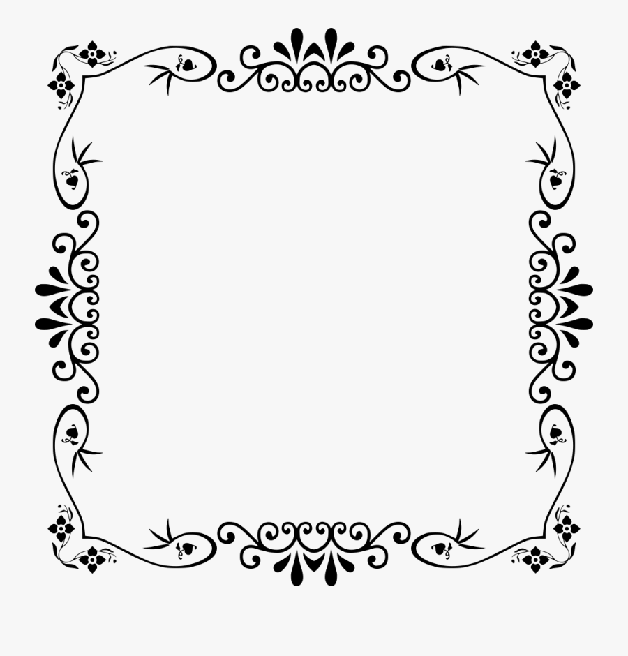 Page Borders And Frames Clip Art Paper Drawing - Free Black And White Page Borders, Transparent Clipart