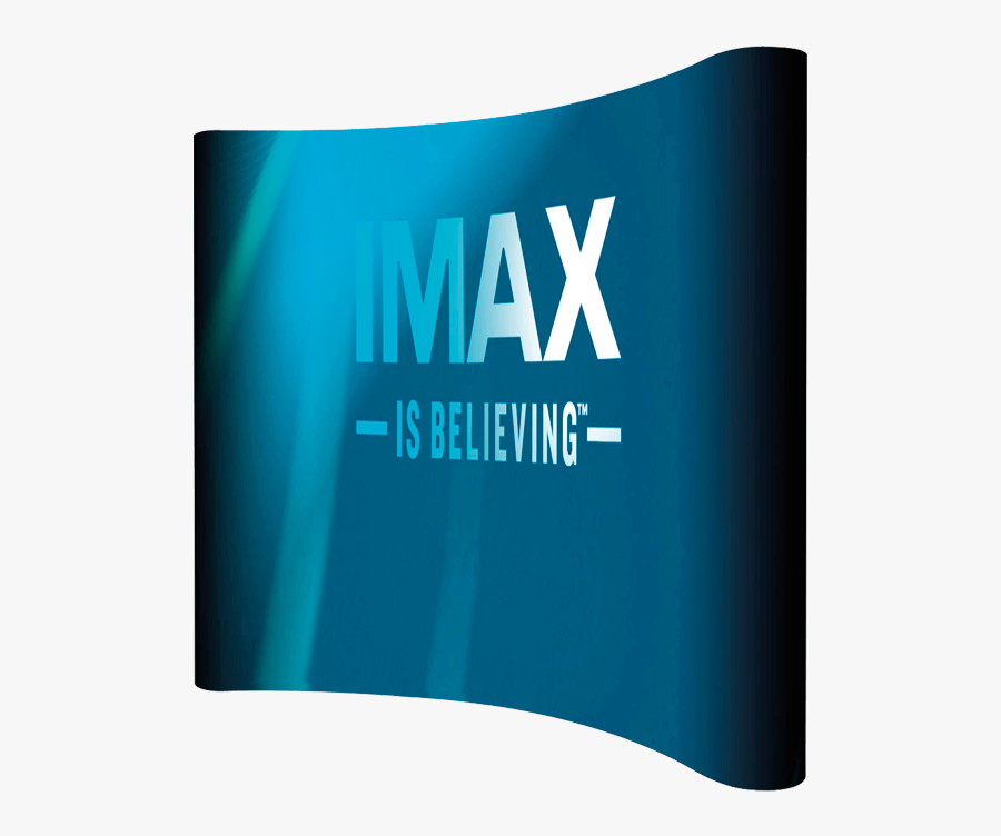 2250 X 4500 Curved Banner Wall With Wings Blue Chip - Curved Banner Wall With Wings, Transparent Clipart