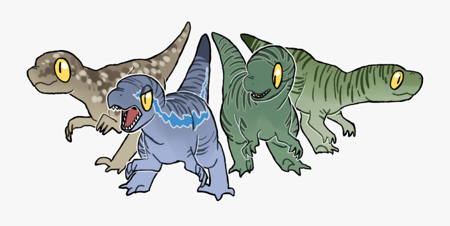 Cute Jurassic World Raptors - Jurassic World Raptor Art, Transparent Clipart