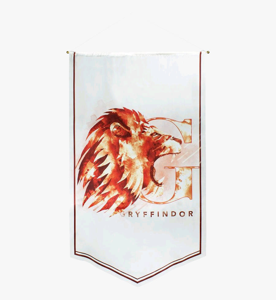 Gryffindor Watercolour Satin Banner - Banners Of Hogwarts Watercolour, Transparent Clipart