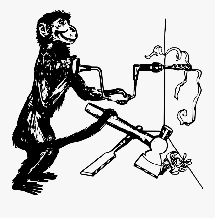 Transparent Carpentry Clipart - Mono Con Herramientas, Transparent Clipart