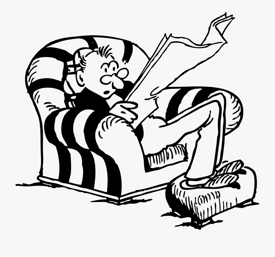 Art,monochrome Photography,plant - Man Sitting In Chair, Transparent Clipart