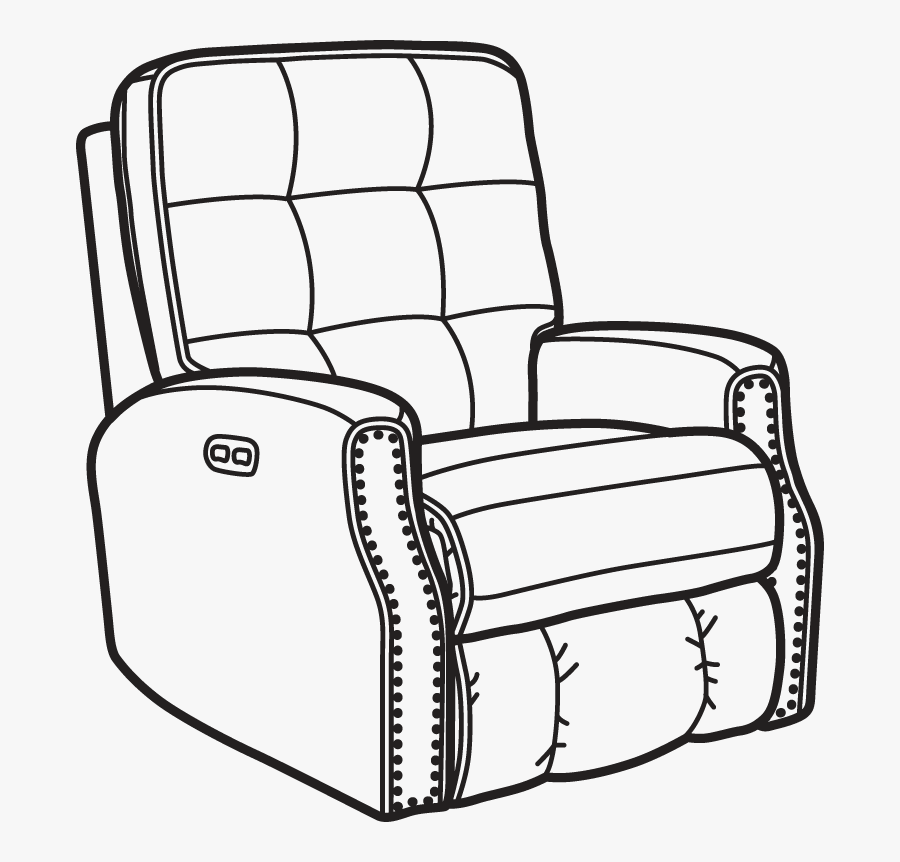 In - Recliner Drawing - Drawing Of Recliner, Transparent Clipart