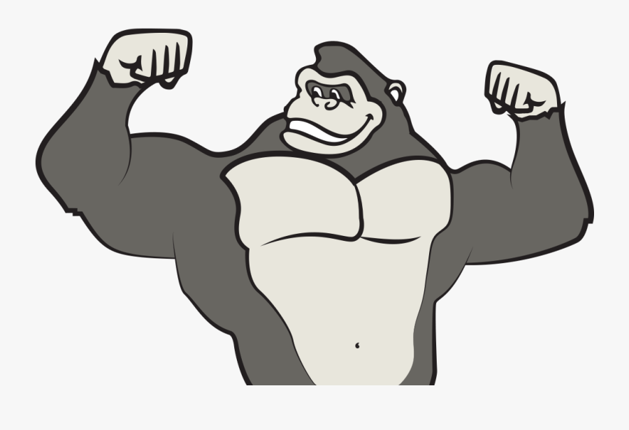 Transparent Arms Cartoon Gorilla - Larry's Giant Subs Gorilla, Transparent Clipart