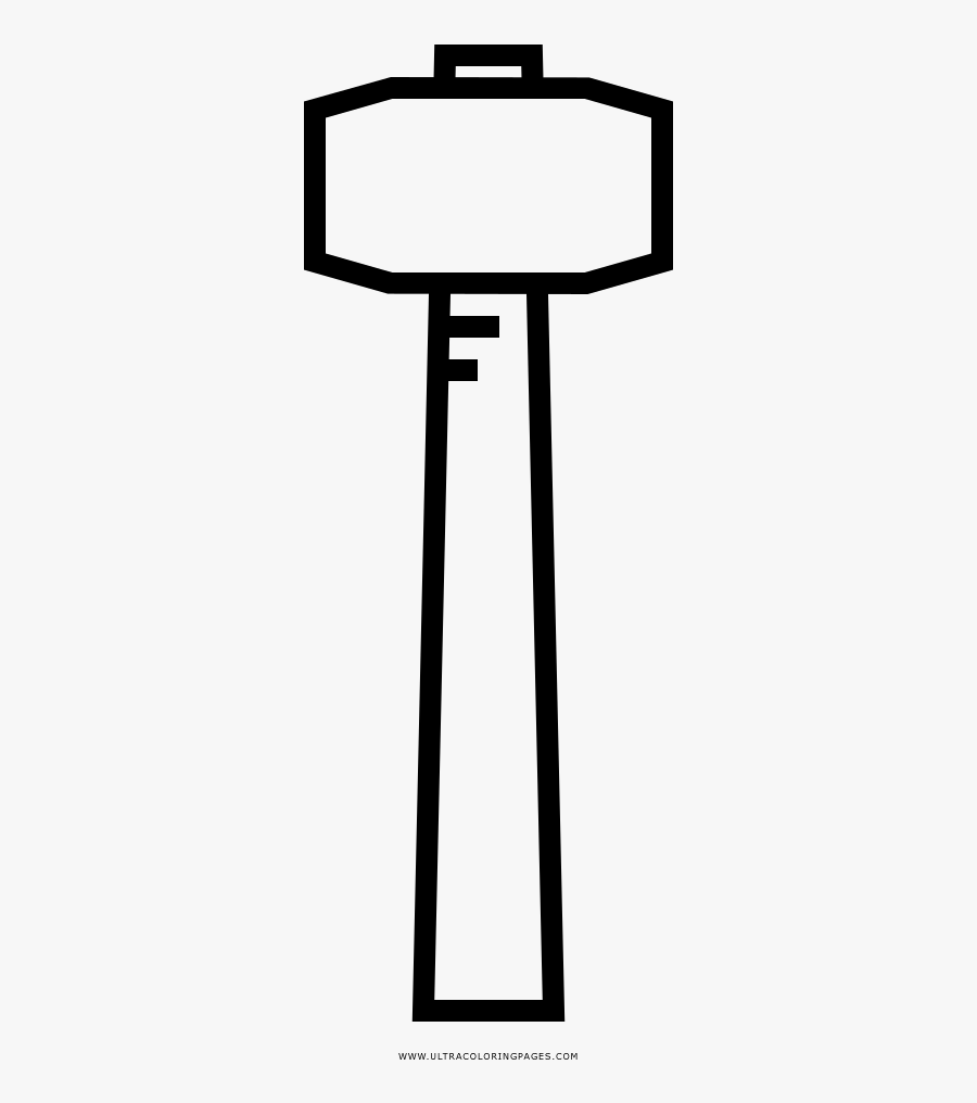 Hammer Coloring Page - Table, Transparent Clipart
