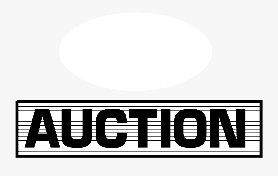 Pmi Auction Logo Black And White Auction White- - Monochrome, Transparent Clipart