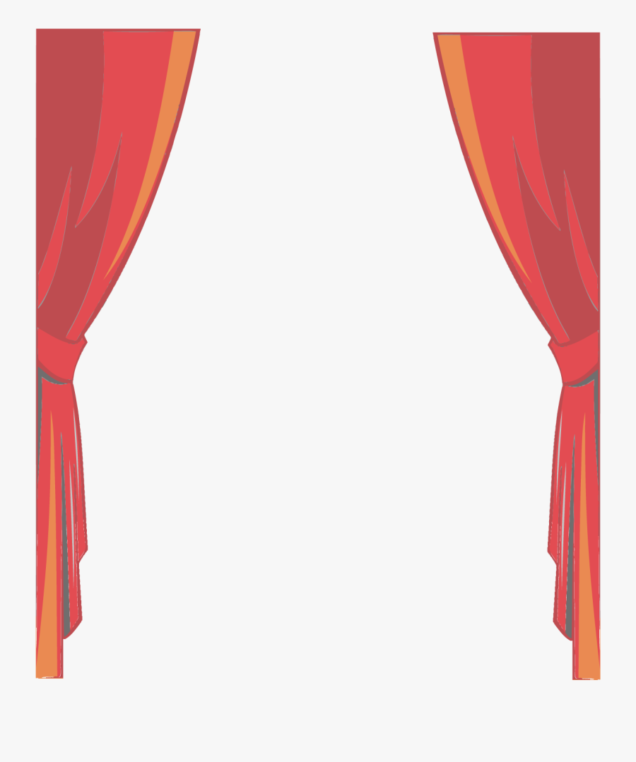 Stage Transparent Cartoon Graphic Black And White - Window Valance, Transparent Clipart