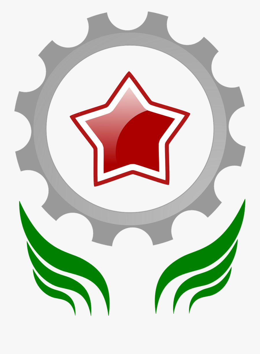Communism Star Cogwheel Red Png Image - Tipos De Estrellas Dibujos, Transparent Clipart