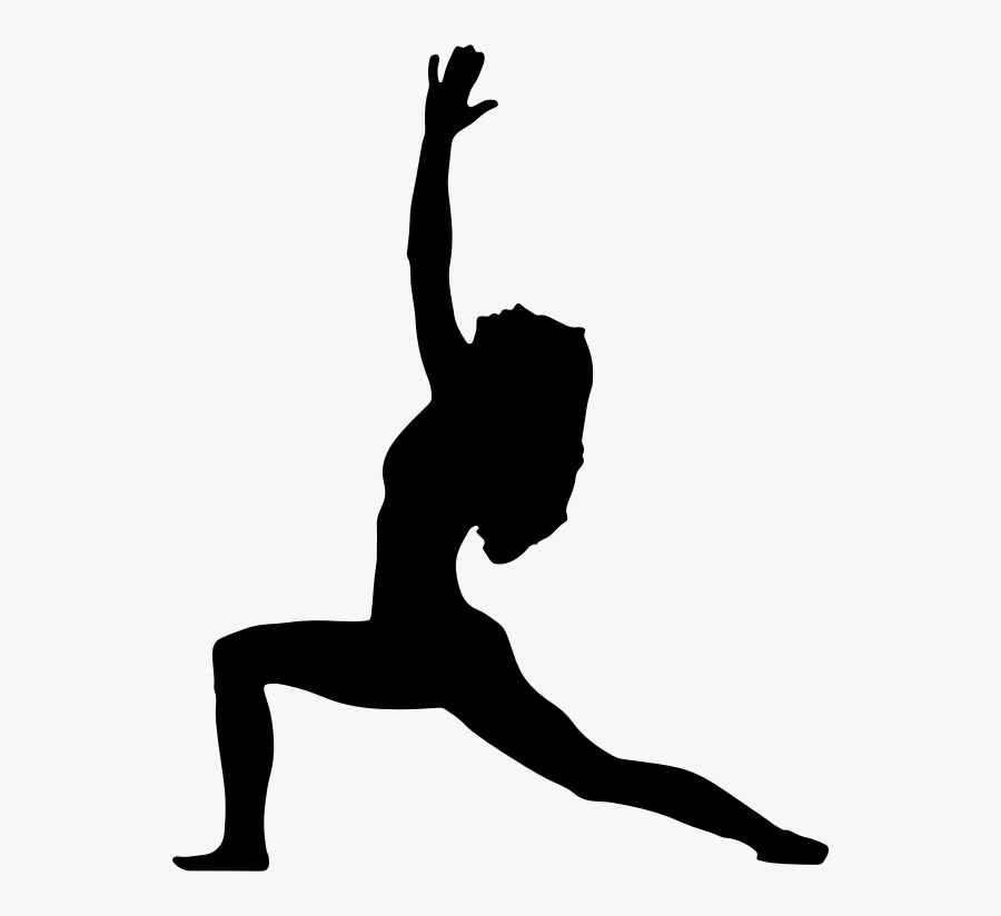 Yoga Pose Black And White - Transparent Background Yoga Silhouette Png, Transparent Clipart
