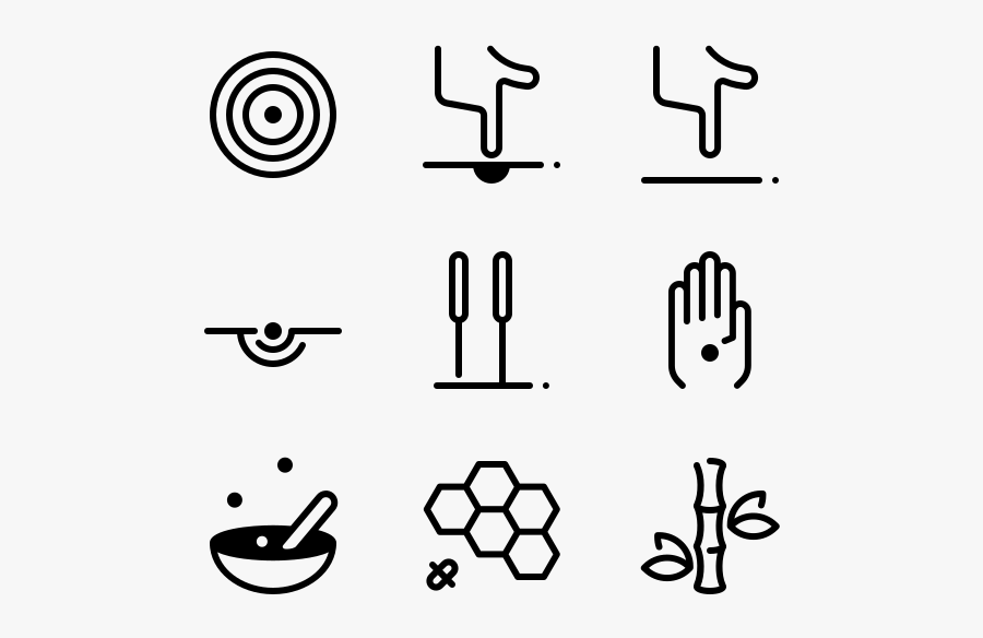 Yoga - Craft Icons, Transparent Clipart