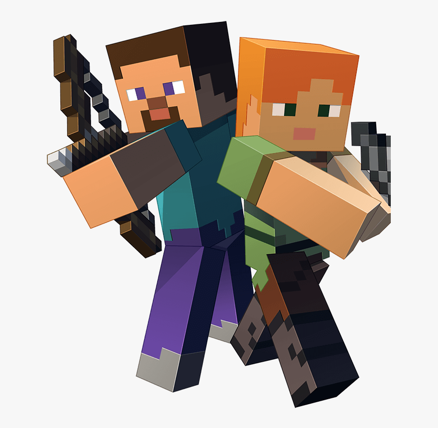 Story Mode Wii U Nintendo Switch Minecraft Png - Steve And Alex Png, Transparent Clipart