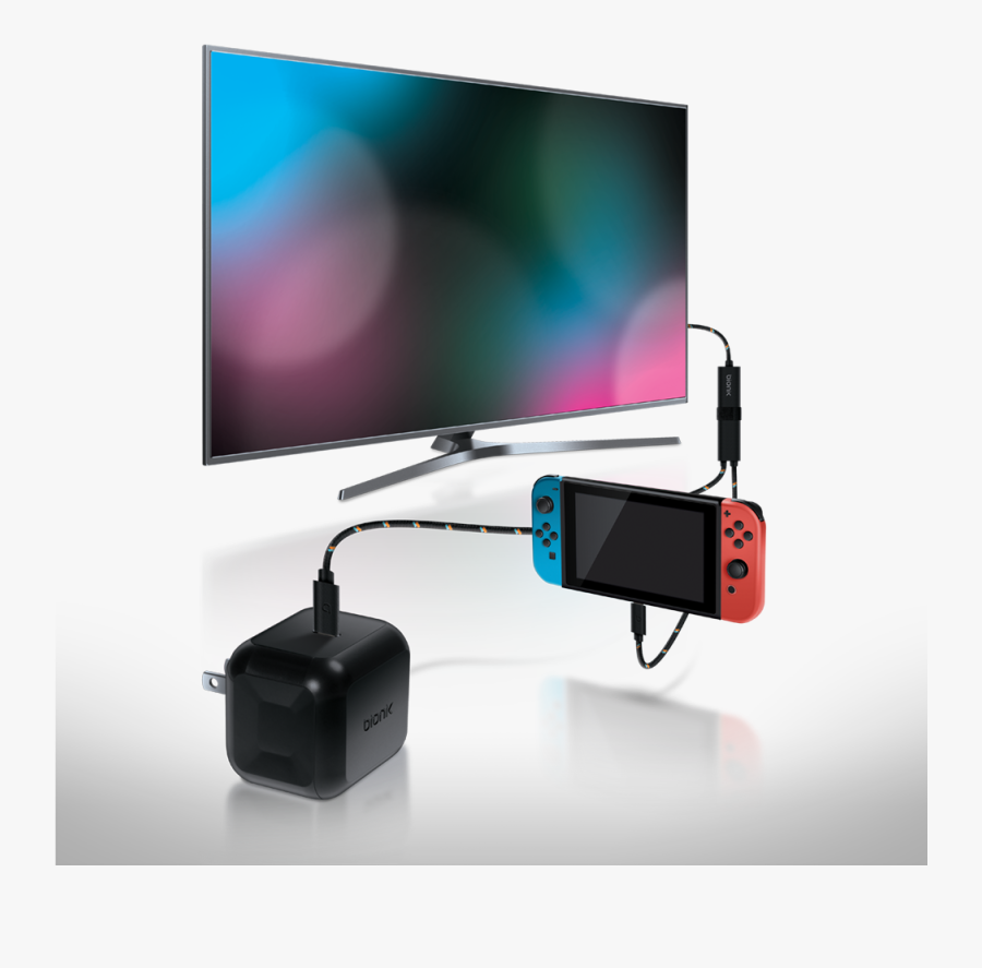 Tv Lynx™ For Nintendo Switch Tv Connect And Charge - Nintendo Switch On Tv, Transparent Clipart