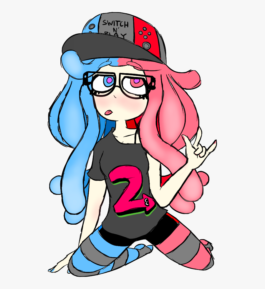Switch Splatoon Clothing Pink Fashion Accessory Fictional - Cartoon, Transparent Clipart
