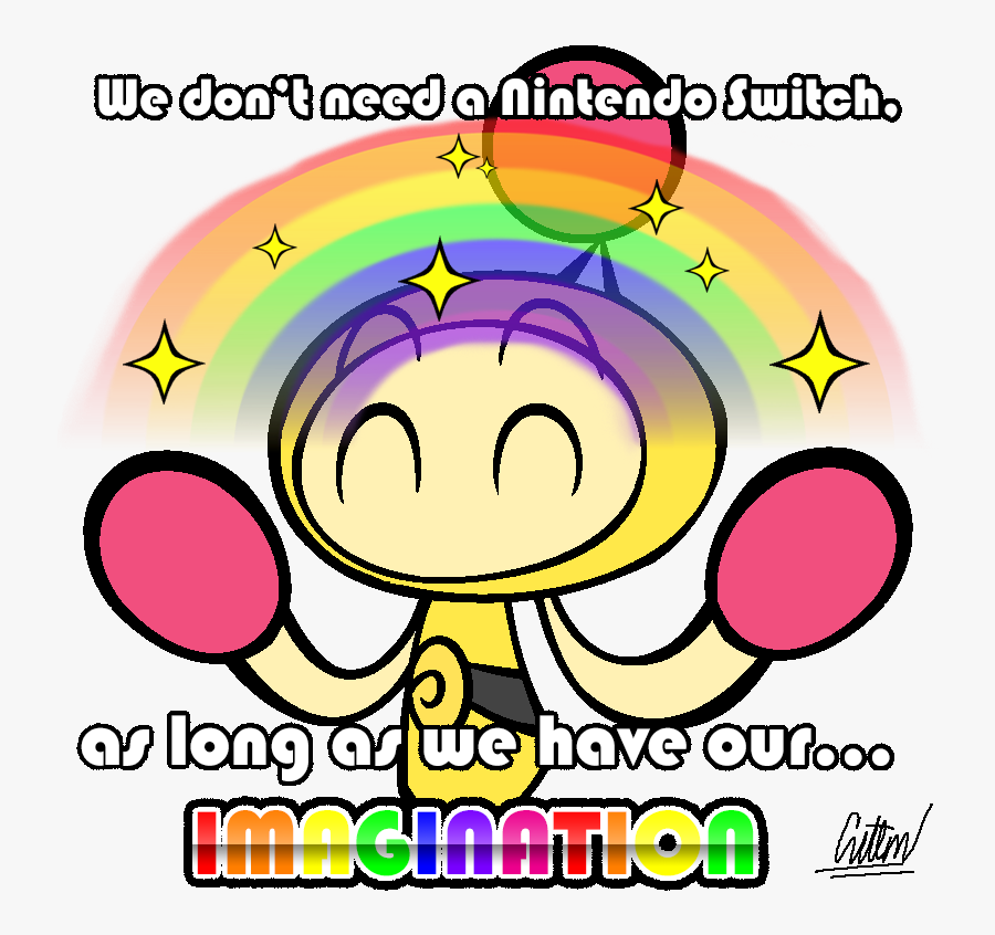 Yellow Bomberman= Memes By Caitlinthestargirl - Super Bomberman R Memes, Transparent Clipart