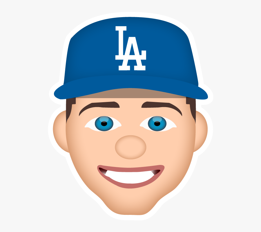 Dodgers Players Emoji, Transparent Clipart
