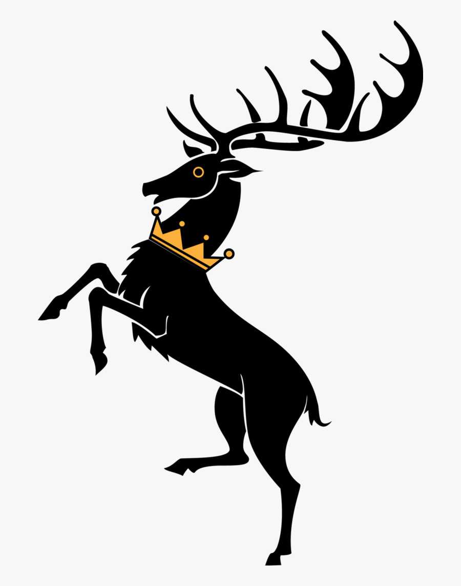 Stag Vector Raindeer - Baratheon Game Of Thrones Logo, Transparent Clipart