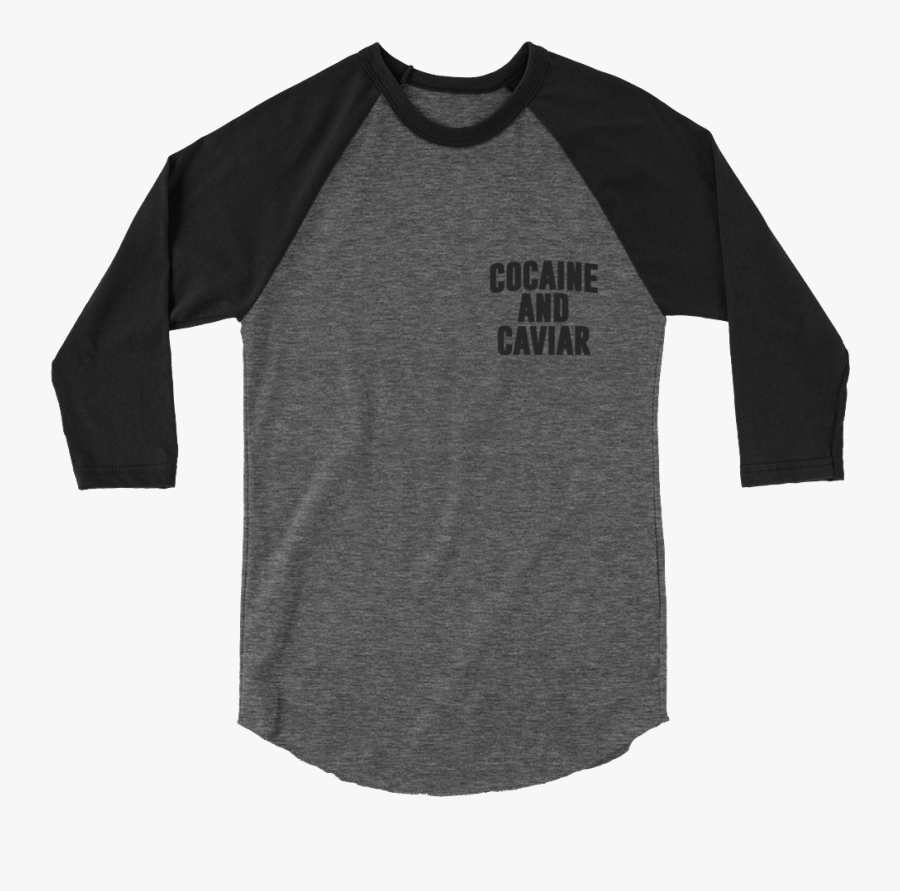 Cocaine & Caviar Ls Tshirt - Raglan Sleeve, Transparent Clipart