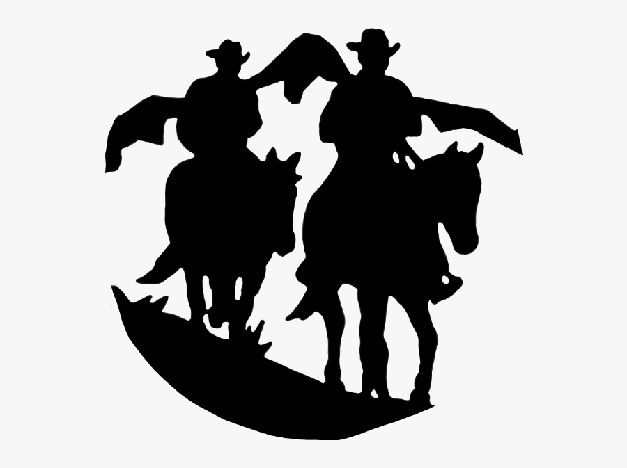 Cowgirl Cowgirlsilhouette Silhouette Cowboy Cowboysilho - Trail Riding Silhouette, Transparent Clipart