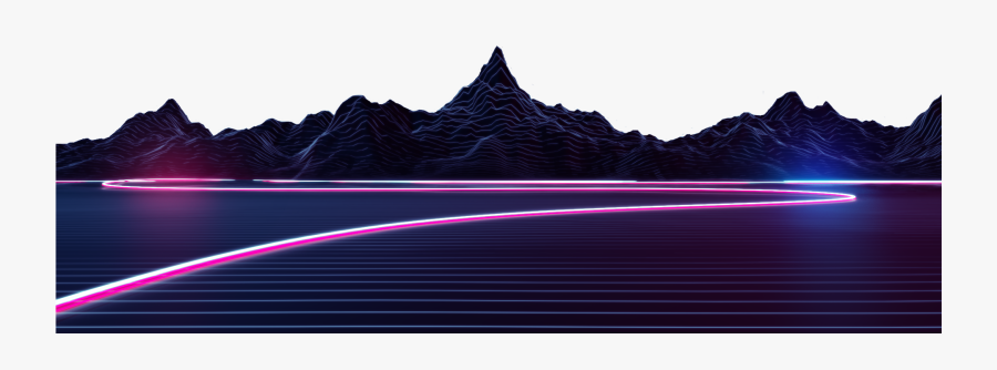 Transparent Mountain Clipart Png - Outrun Mountains Png, Transparent Clipart