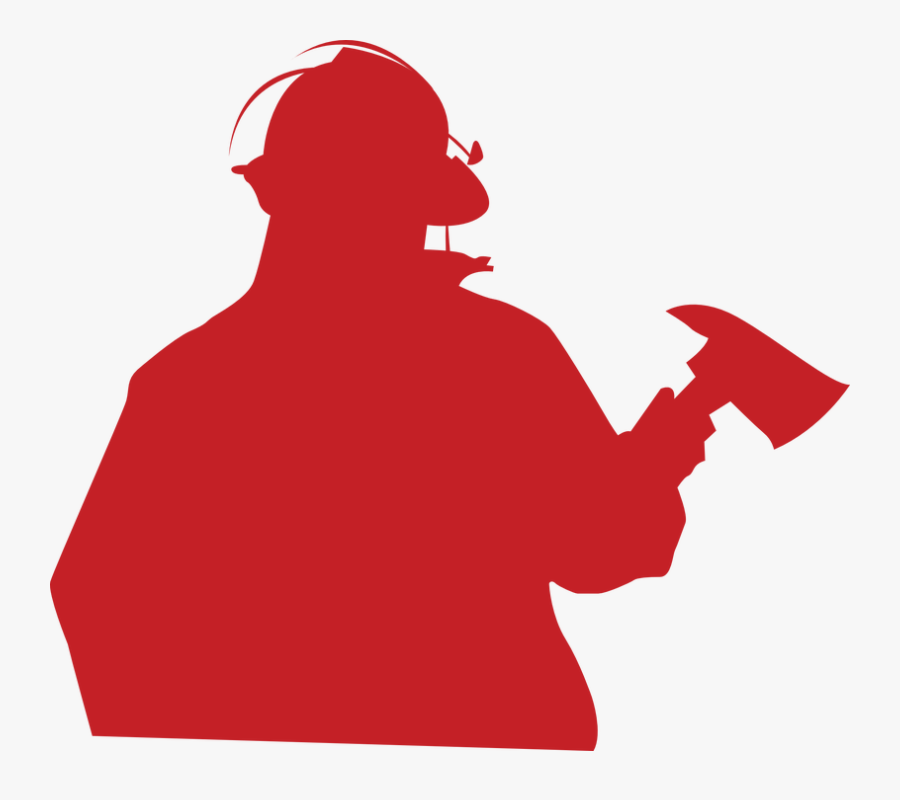 Who We Are - Fireman Silhouette, Transparent Clipart