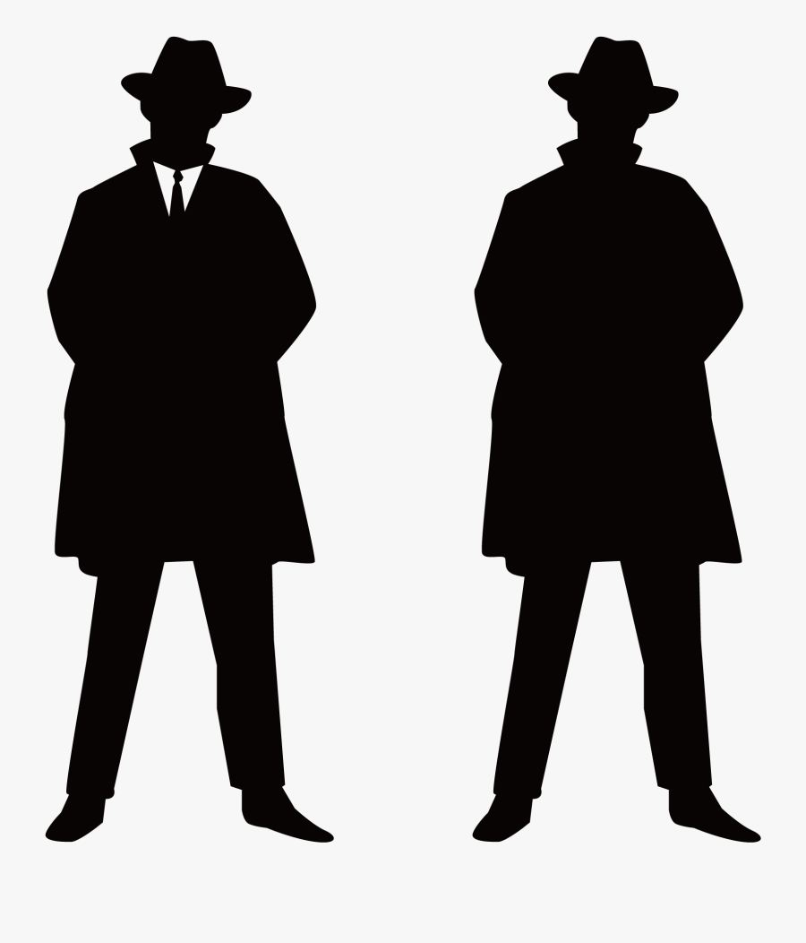 Japan Silhouette Advertising - Silhouette Of Man With Fedora, Transparent Clipart