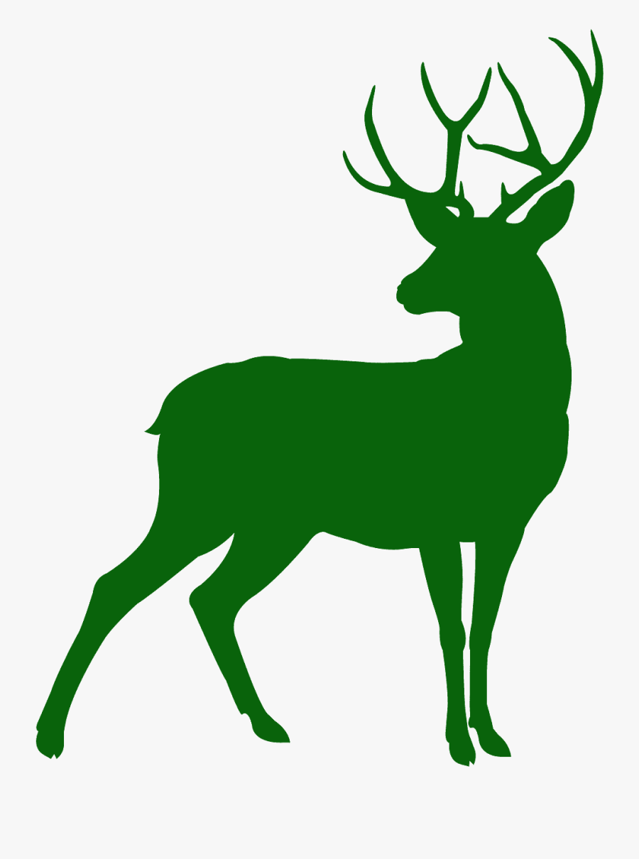 Deer Silhouette, Transparent Clipart