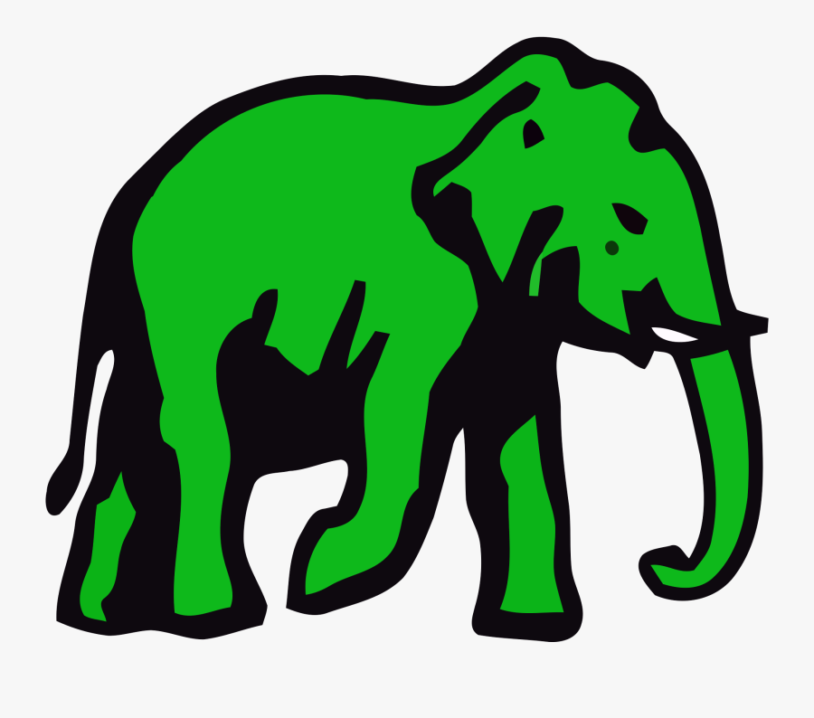Elephants Svg Green - United National Party Logo, Transparent Clipart
