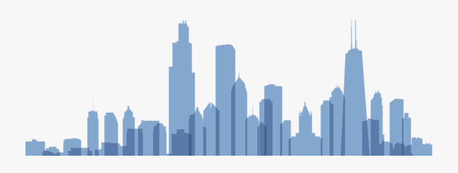 Elk Grove Village Skyline Chicago Loop Clip Art - Chicago Skyline Silhouette, Transparent Clipart