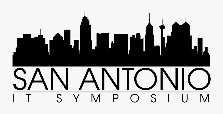 San Antonio Skyline Silhouette Png - San Antonio Skyline Png, Transparent Clipart