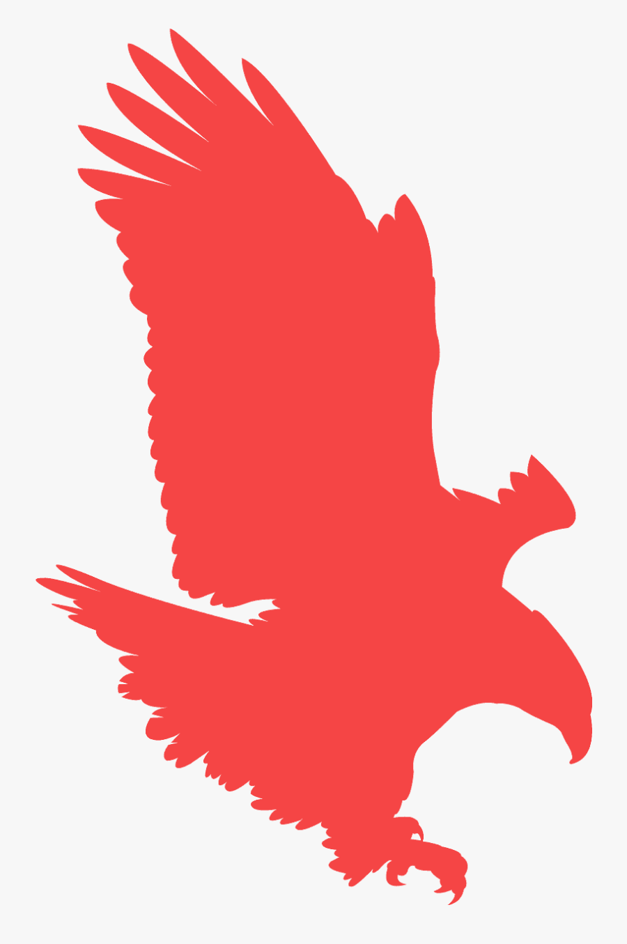 Yellow Silhouette Eagle, Transparent Clipart