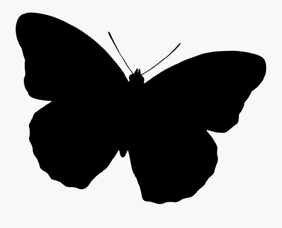 Butterfly Silhouette Clip Art - Silhouette Black And White Images Of Butterflies, Transparent Clipart
